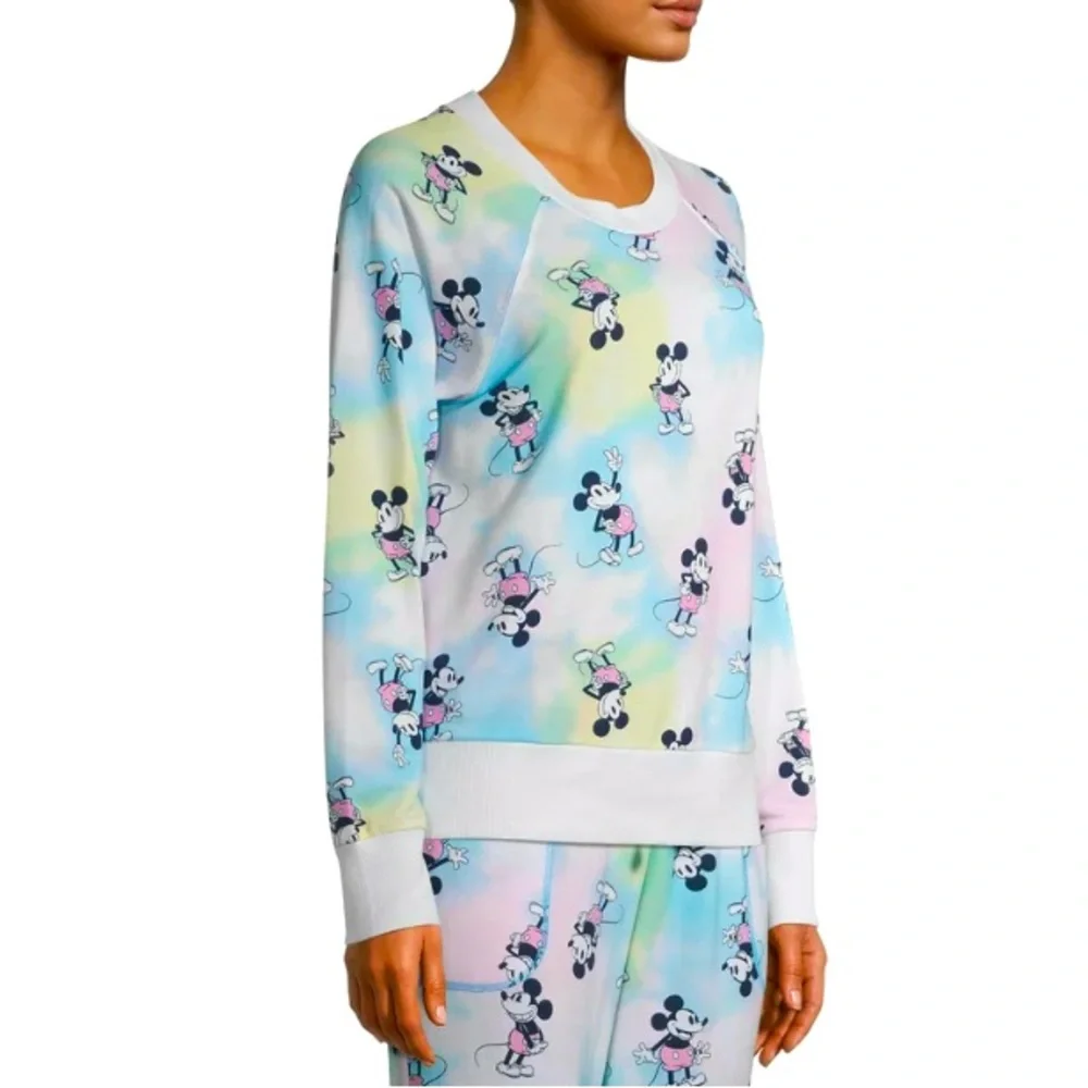 Disney Mickey Mouse  All Over Print Long Sleeve Pajama Sleep/ Lounge Set | XL - Picture 3 of 15